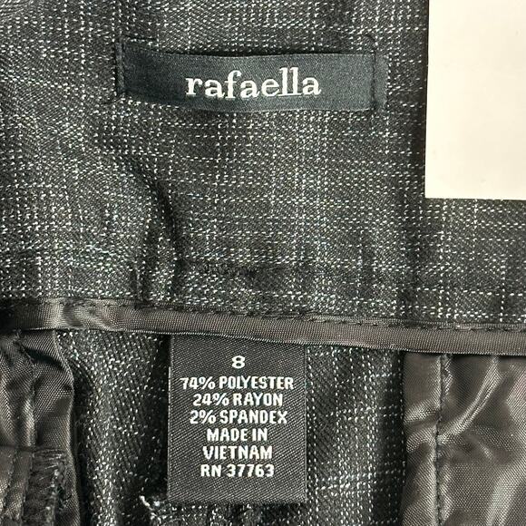 NWT Rafaella Mottled Charcoal Gray Classic Fit Dress Pants Womens Size 8 Career - Picture 9 of 16